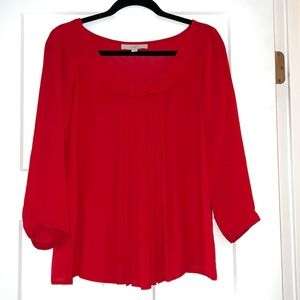 Loft size S EUC red blouse